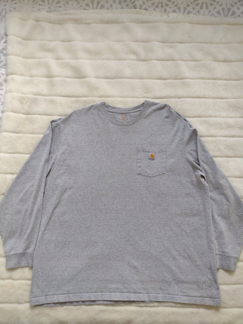 Carhartt Men's Long Sleeve T-Shirt 3XL Gray
